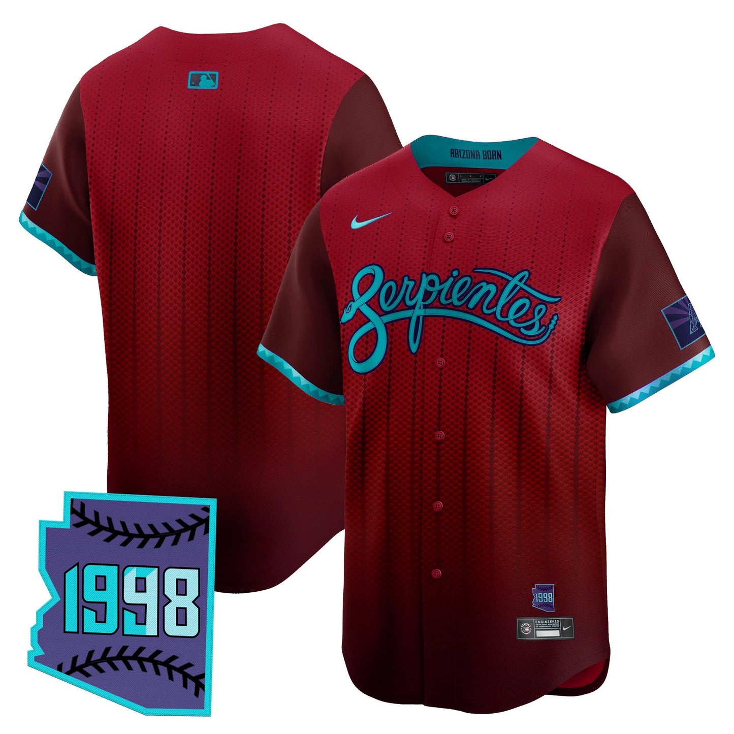 Men's Arizona Diamondbacks 2025 City Connect Vapor Premier Limited Jersey V2 - Stitched