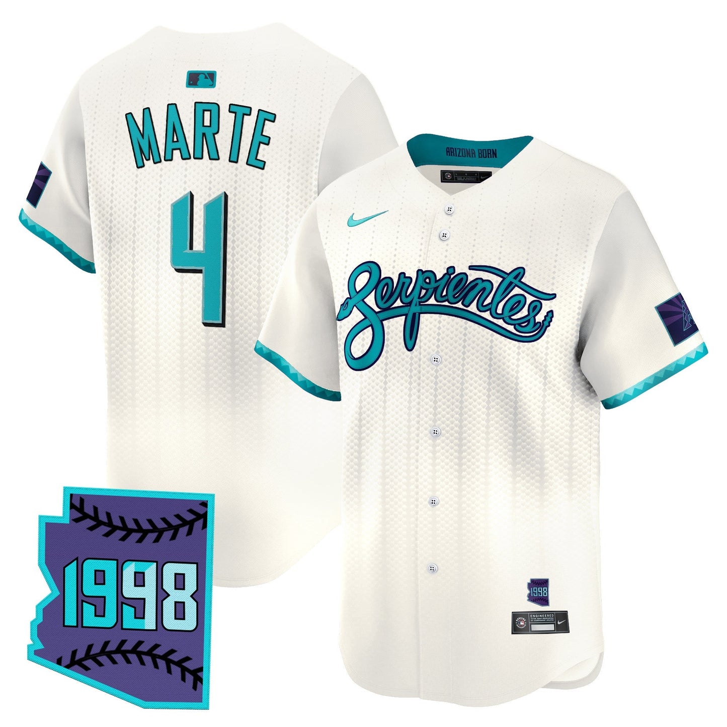 Men's Arizona Diamondbacks 2025 City Connect Vapor Premier Limited Jersey V2 - Stitched