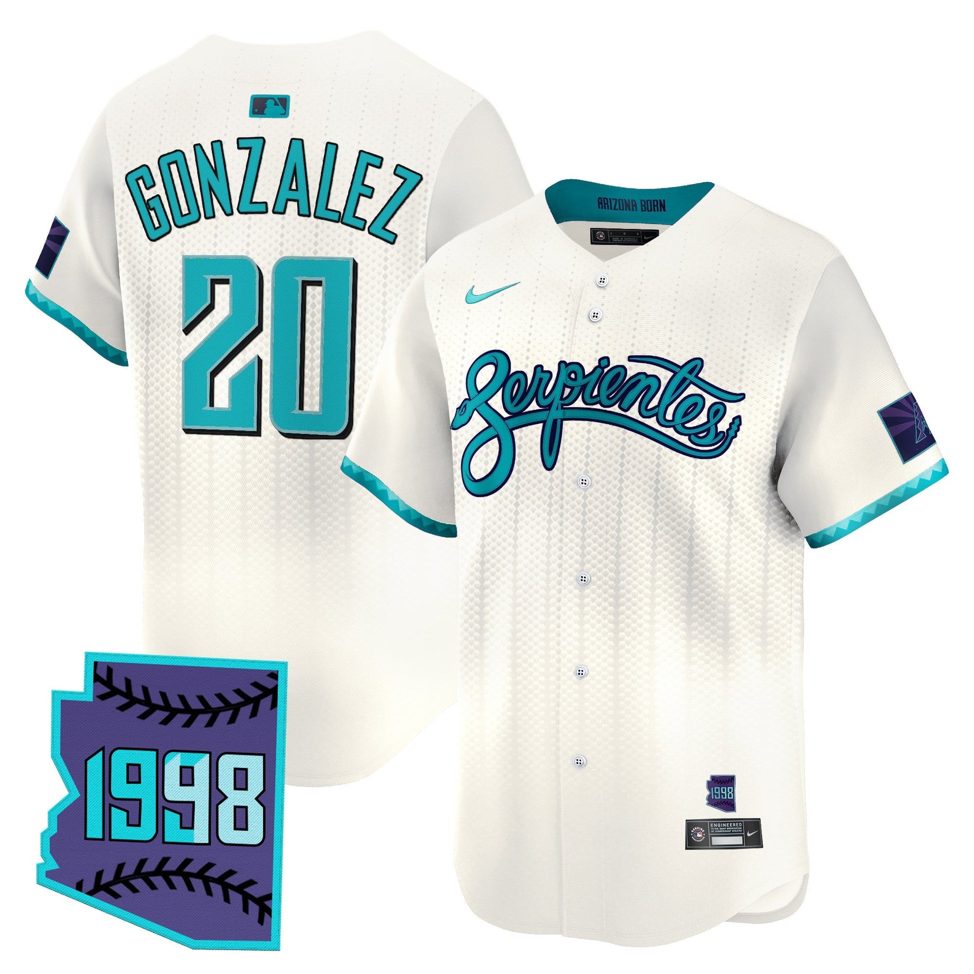Men's Arizona Diamondbacks 2025 City Connect Vapor Premier Limited Jersey V2 - Stitched
