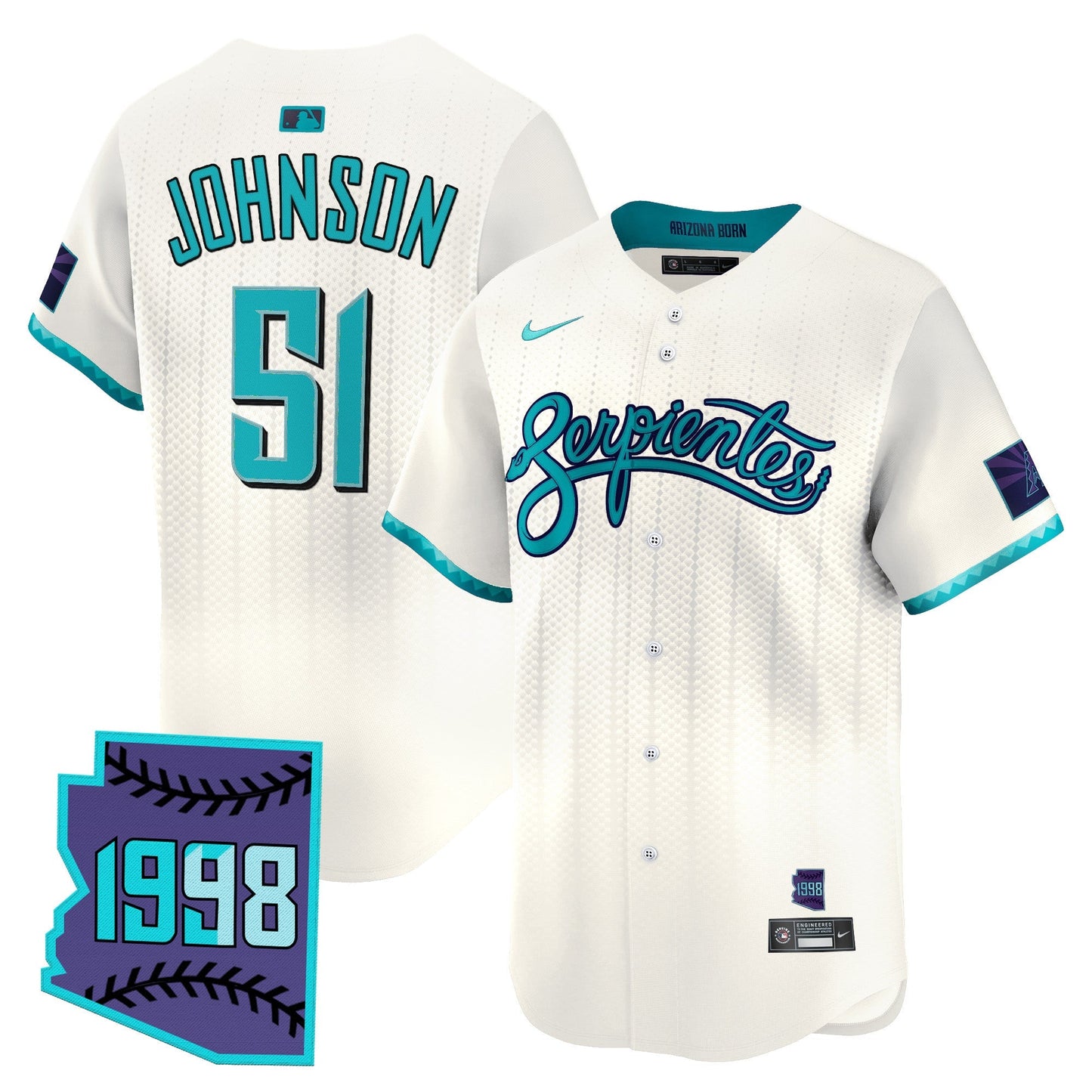 Men's Arizona Diamondbacks 2025 City Connect Vapor Premier Limited Jersey V2 - Stitched