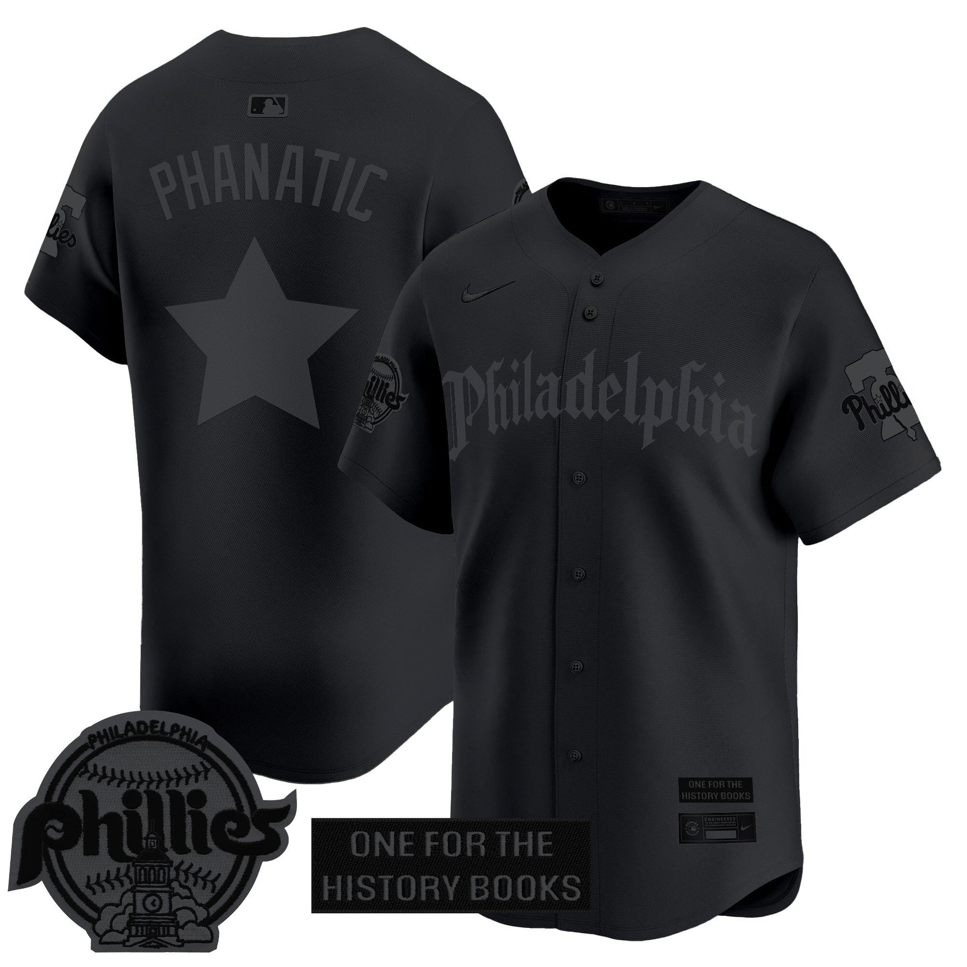 Men's Phillies 'Retro Newspaper Edition' Vapor Premier Limited Jersey - All Stitched