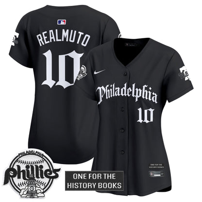 Women's Phillies 'Retro Newspaper Edition' Vapor Premier Limited Jersey - All Stitched
