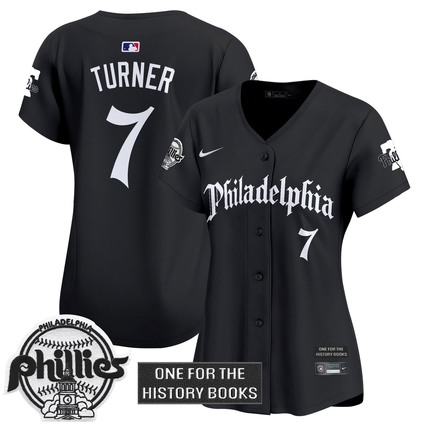 Women's Phillies 'Retro Newspaper Edition' Vapor Premier Limited Jersey - All Stitched