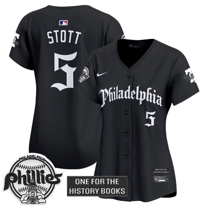 Women's Phillies 'Retro Newspaper Edition' Vapor Premier Limited Jersey - All Stitched