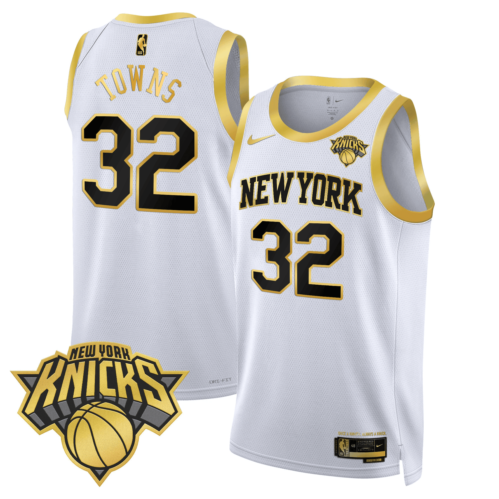 Men's New York Knicks Swingman Jersey V2 - All Stitched