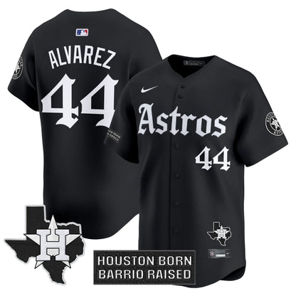 Men's Houston Astros 'Gothic Edition' Vapor Premier Limited Jersey - All Stitched