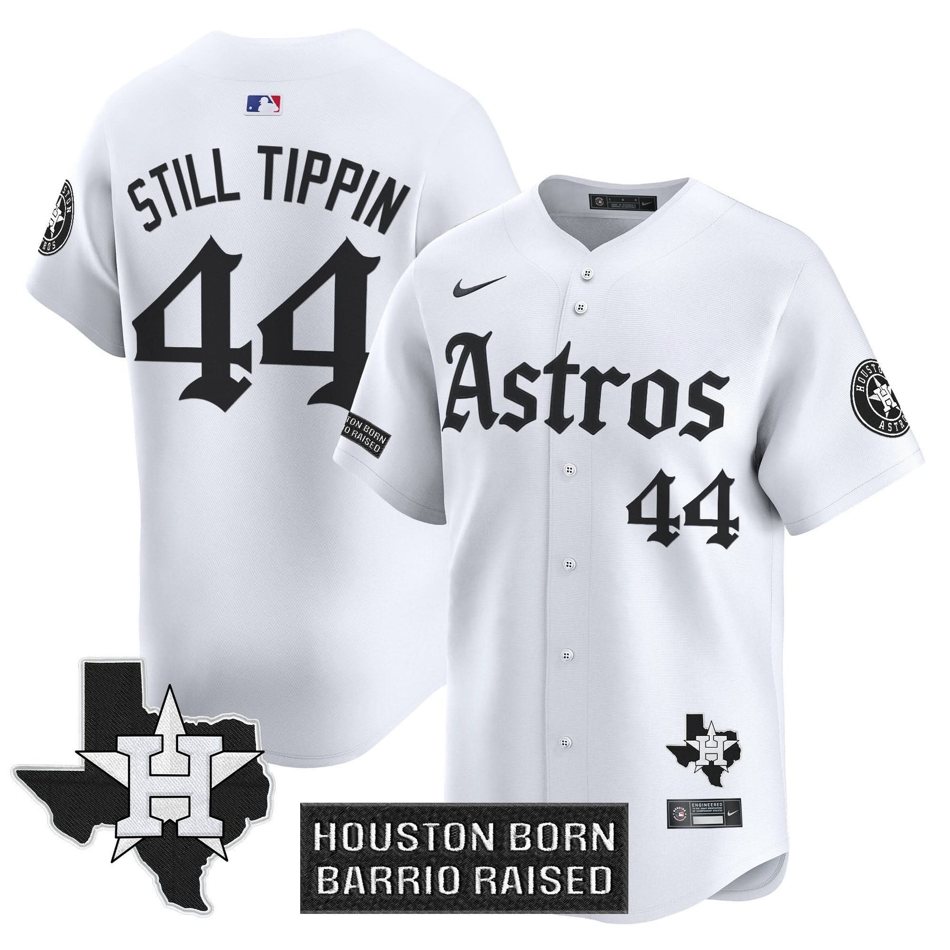 Men's Houston Astros 'Gothic Edition' Vapor Premier Limited Jersey - All Stitched