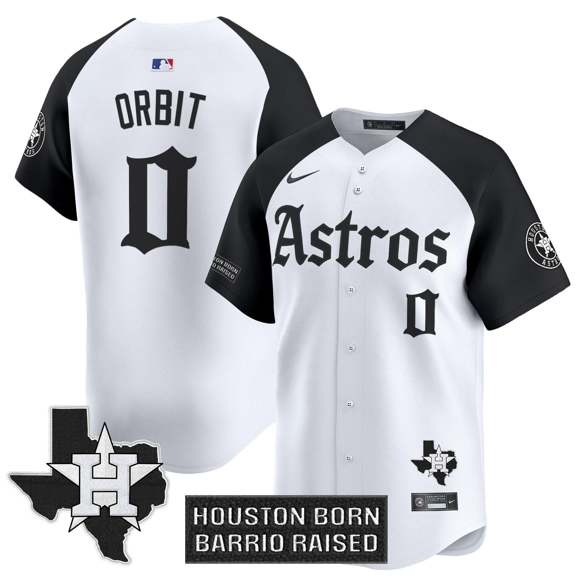 Men's Houston Astros 'Gothic Edition' Vapor Premier Limited Jersey - All Stitched