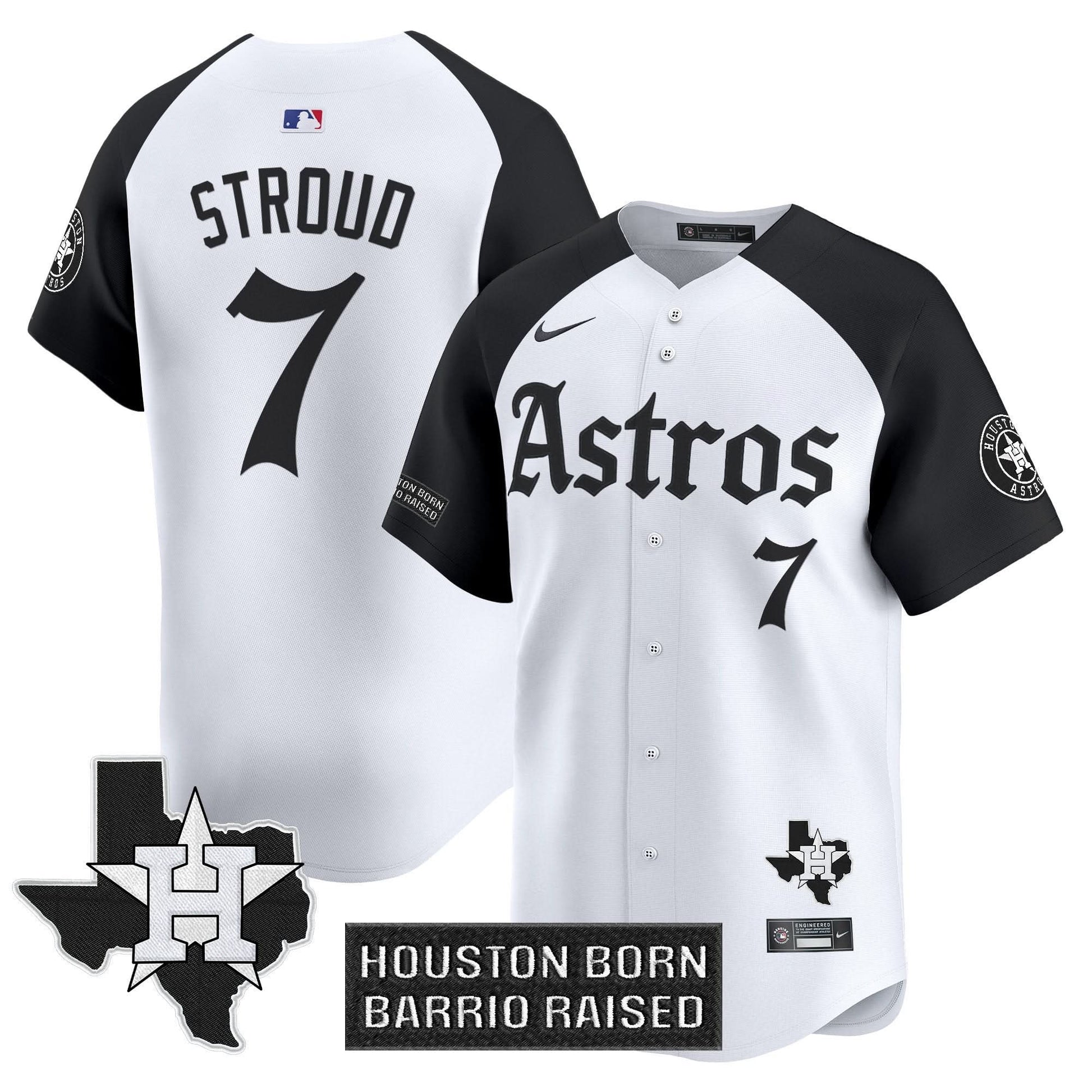 Men's Houston Astros 'Gothic Edition' Vapor Premier Limited Jersey - All Stitched