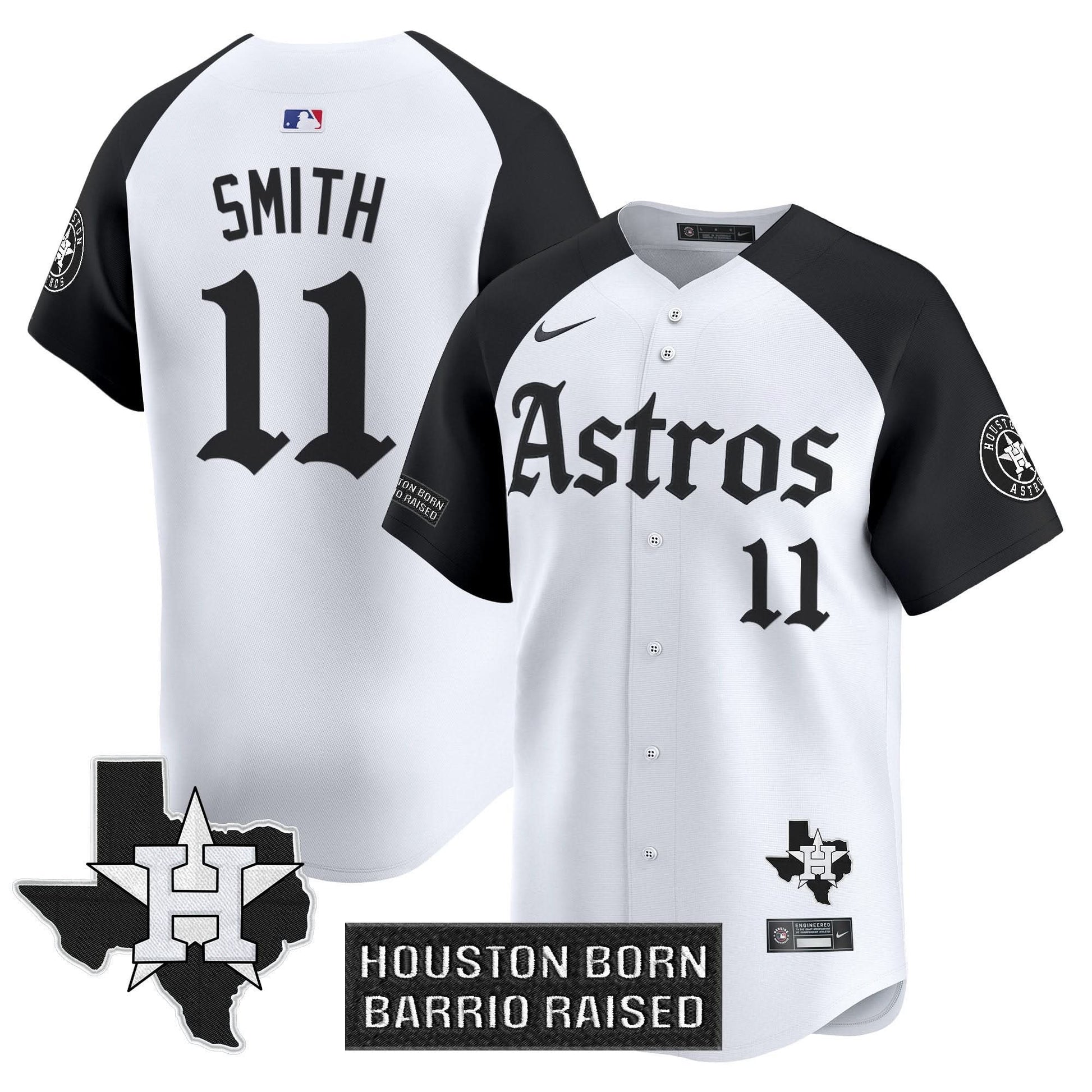 Men's Houston Astros 'Gothic Edition' Vapor Premier Limited Jersey - All Stitched