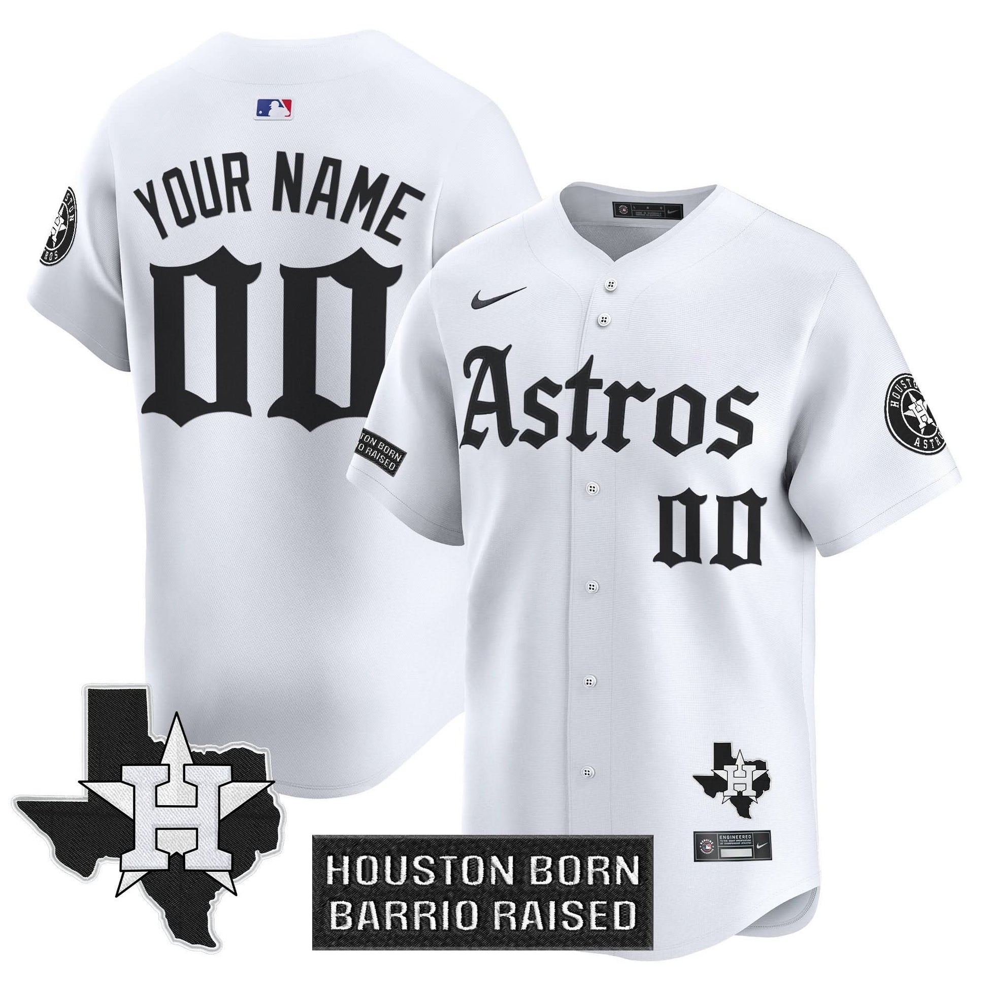 Houston Astros 'Gothic Edition' Vapor Premier Limited Custom Jersey - All Stitched
