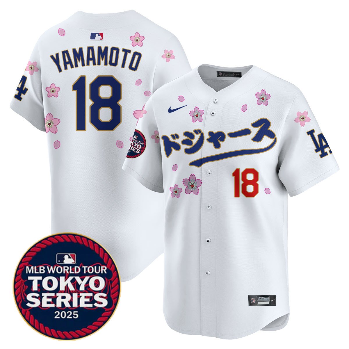 Men's Los Angeles Dodgers Tokyo Series 2025 Vapor Limited Jersey N6 - Stitched