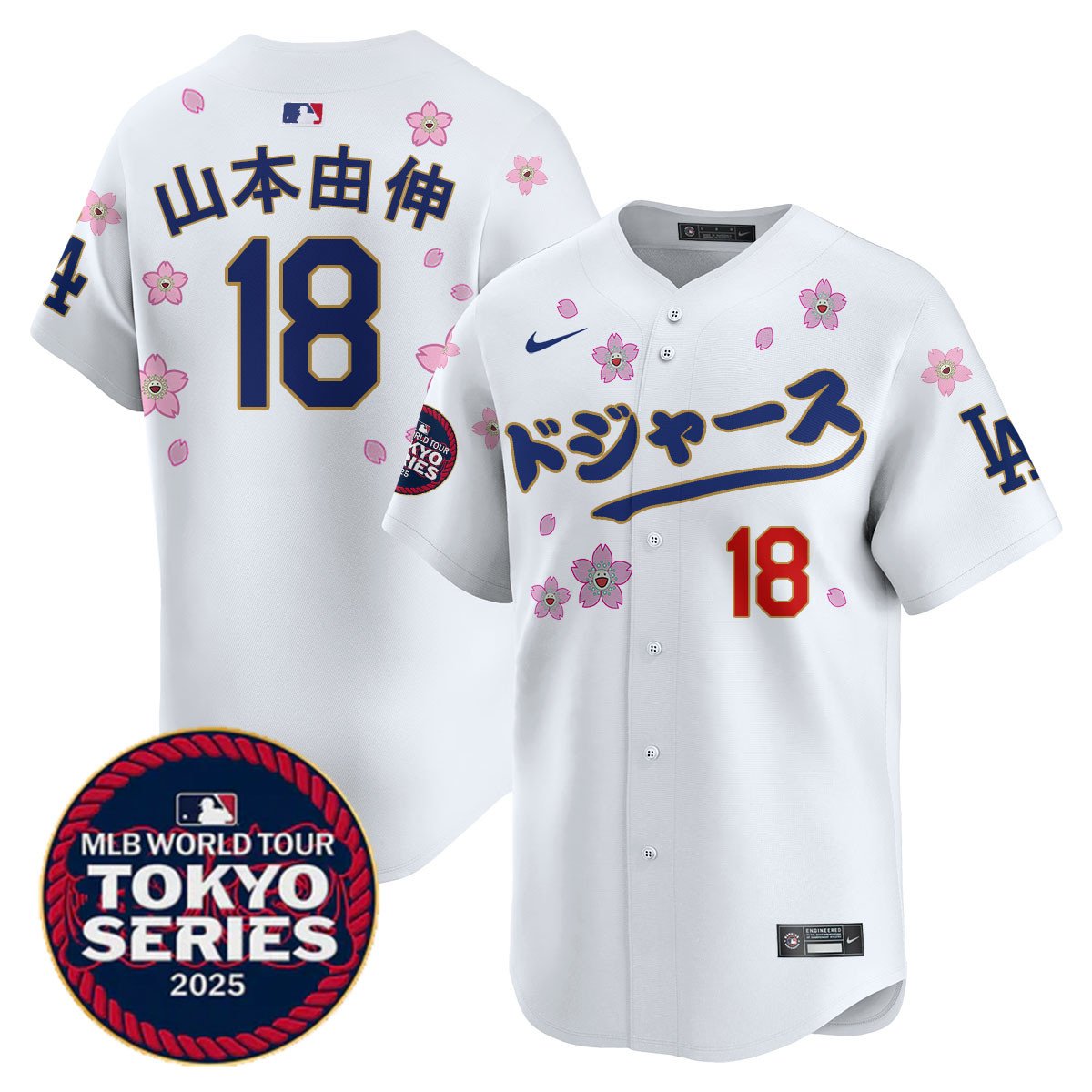Men's Los Angeles Dodgers Tokyo Series 2025 Vapor Limited Jersey N6 - Stitched