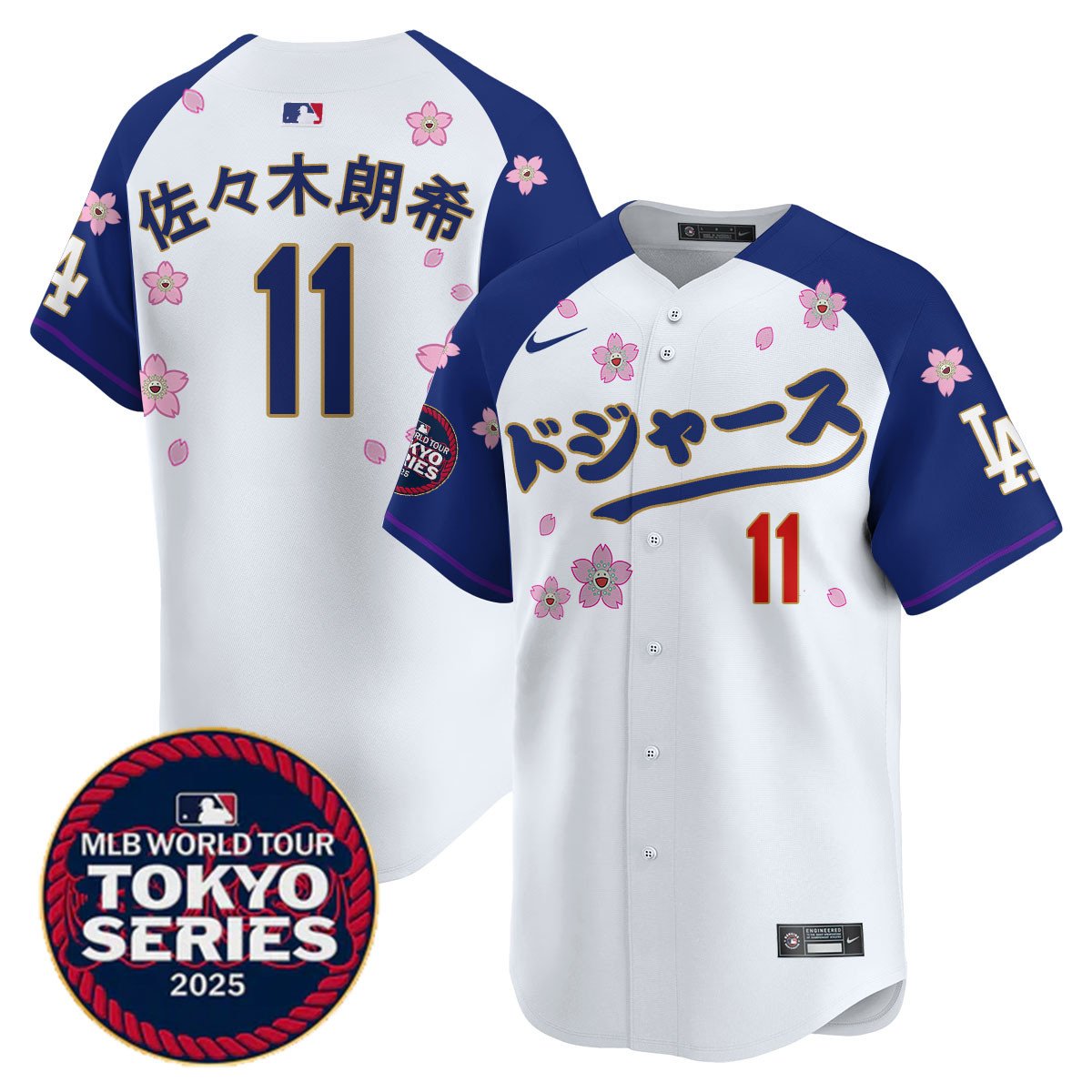 Men's Los Angeles Dodgers Tokyo Series 2025 Vapor Limited Jersey N6 - Stitched