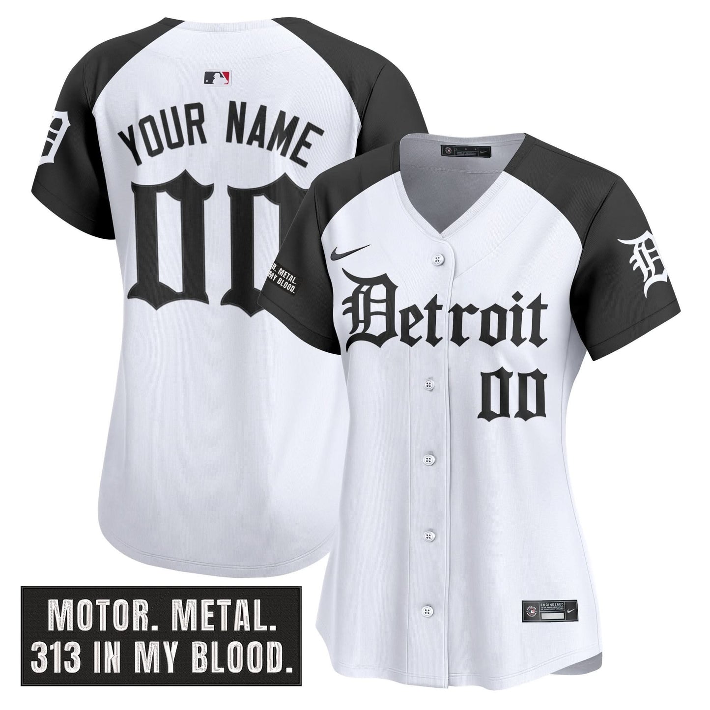 Detroit Tigers 'Motor Gothic Edition' Vapor Premier Limited Custom Jersey - All Stitched