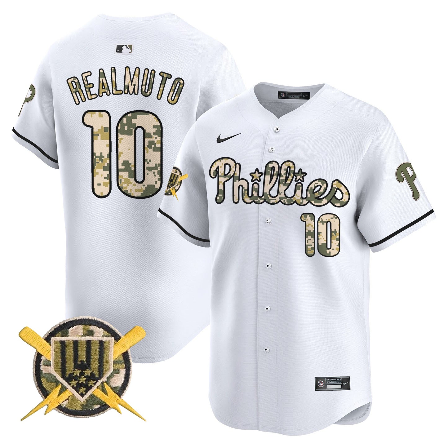 Philadelphia Phillies Armed Forces Day Vapor Premier Limited Jersey - All Stitched V2