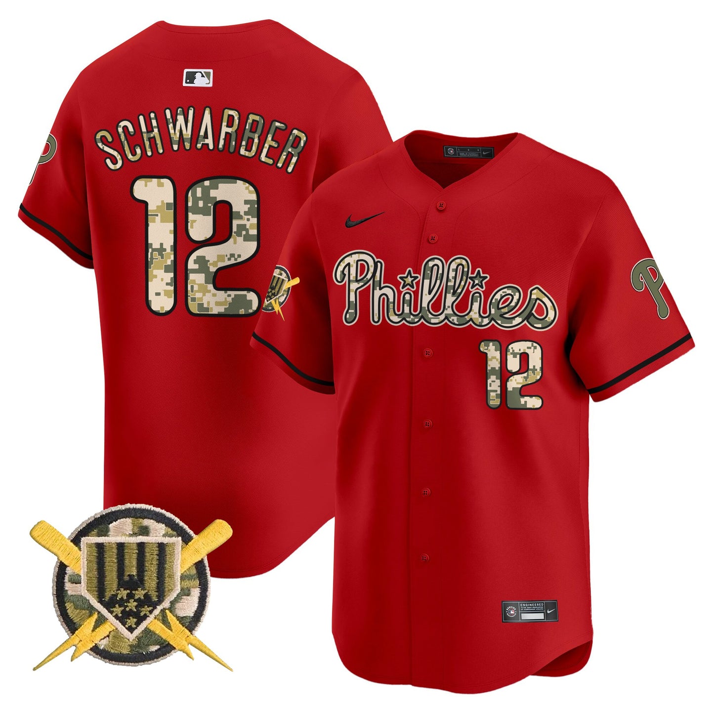 Philadelphia Phillies Armed Forces Day Vapor Premier Limited Jersey - All Stitched V2