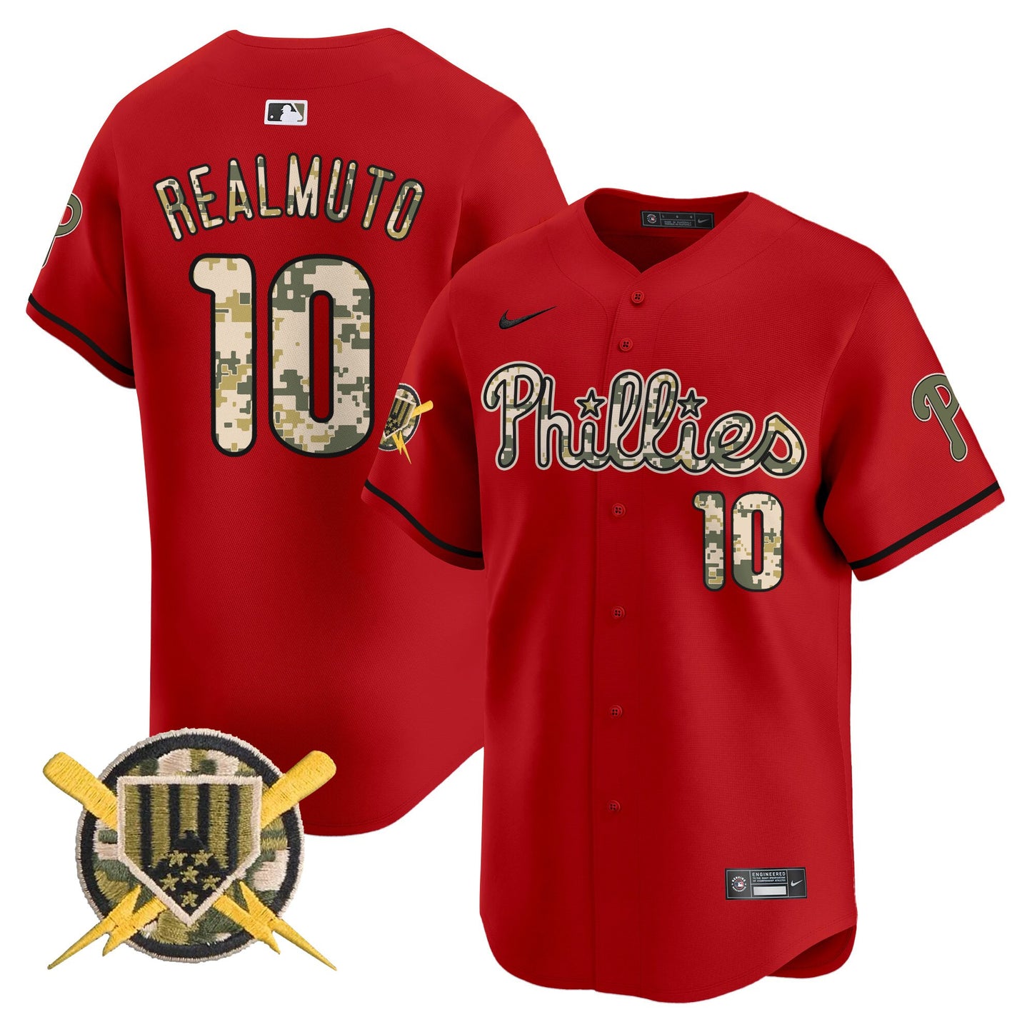 Philadelphia Phillies Armed Forces Day Vapor Premier Limited Jersey - All Stitched V2