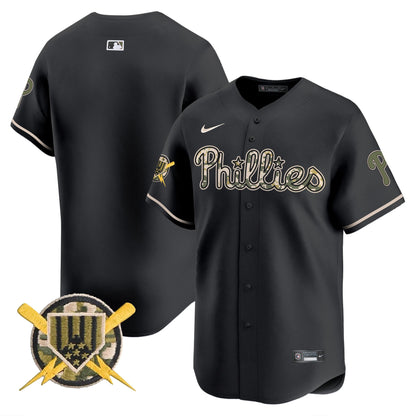 Philadelphia Phillies Armed Forces Day Vapor Premier Limited Jersey - All Stitched V2