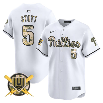 Philadelphia Phillies Armed Forces Day Vapor Premier Limited Jersey - All Stitched V2