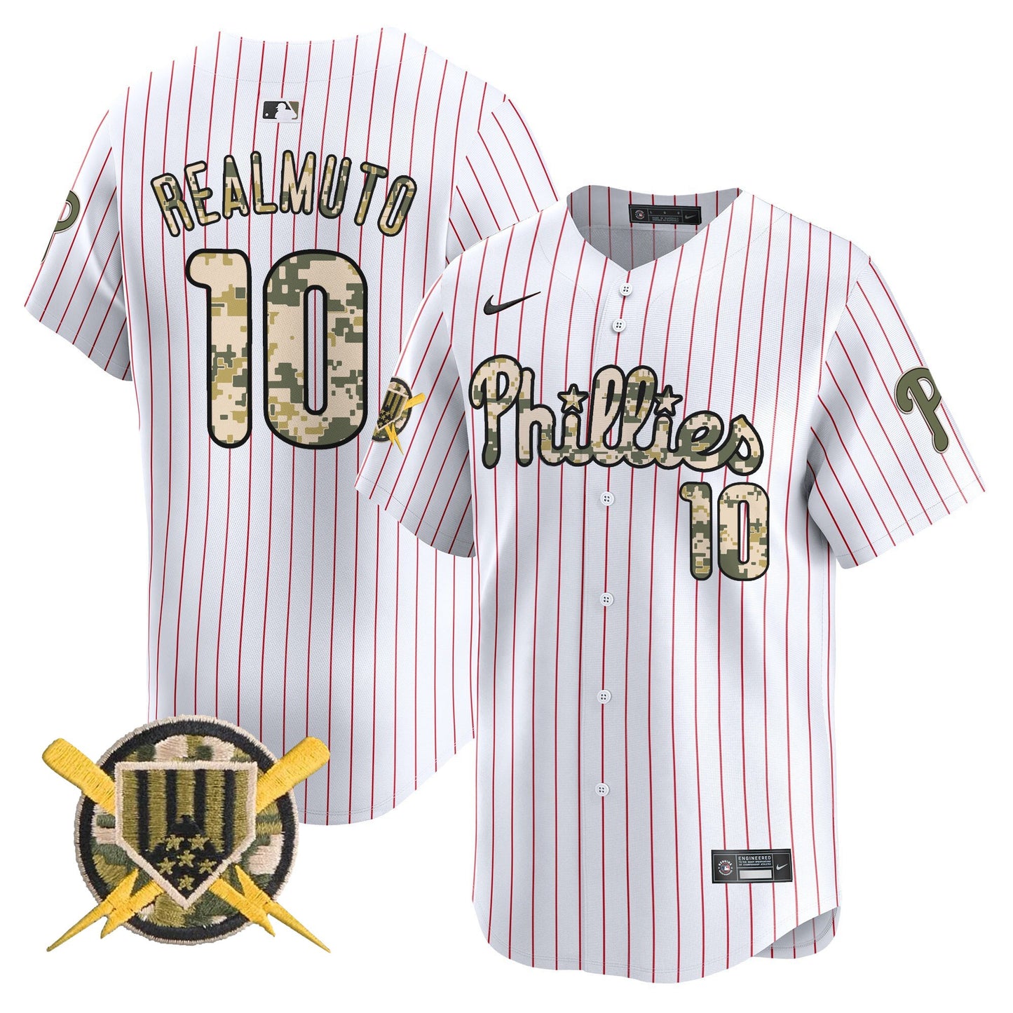 Philadelphia Phillies Armed Forces Day Vapor Premier Limited Jersey - All Stitched V2