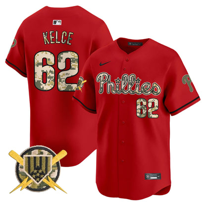 Philadelphia Phillies Armed Forces Day Vapor Premier Limited Jersey - All Stitched V2