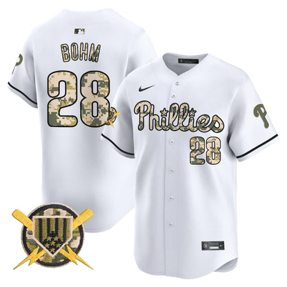 Philadelphia Phillies Armed Forces Day Vapor Premier Limited Jersey - All Stitched V2