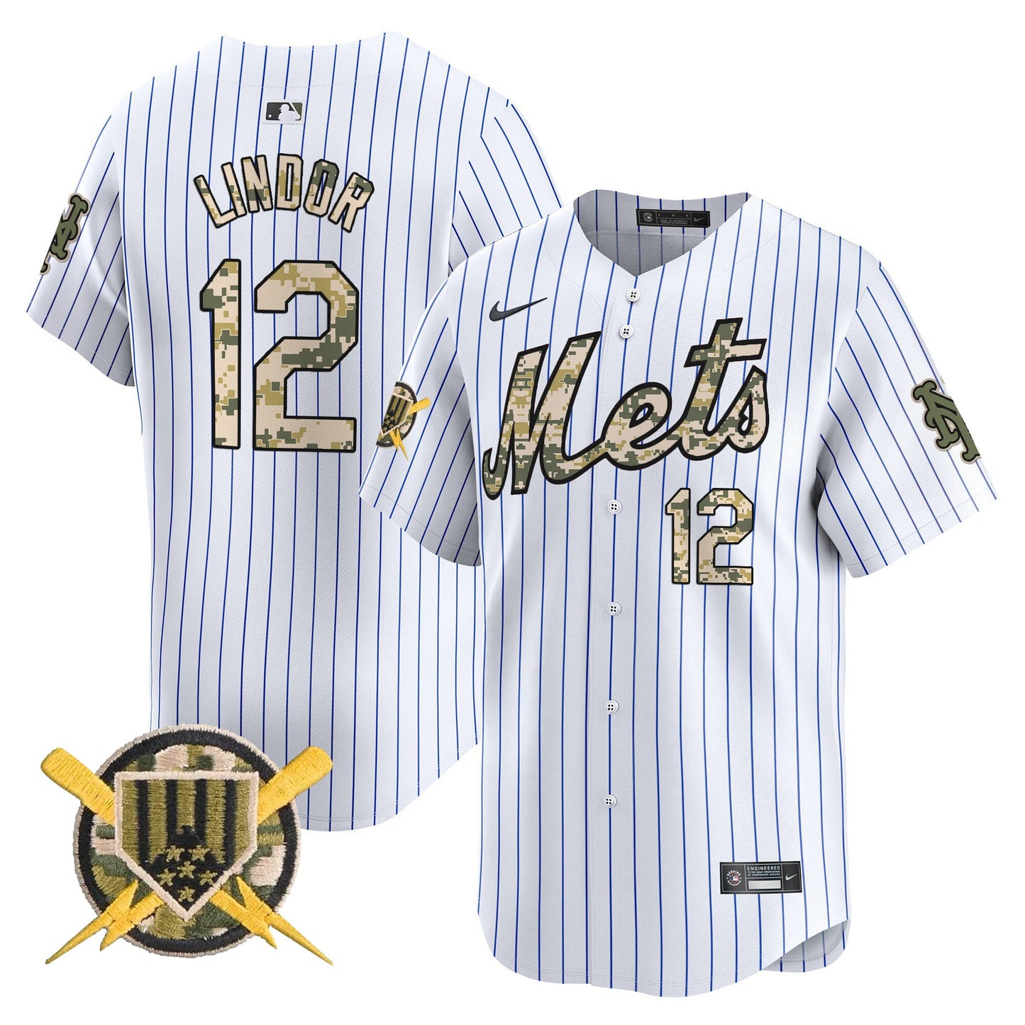 Mets Armed Forces Day Vapor Premier Limited Jersey - All Stitched