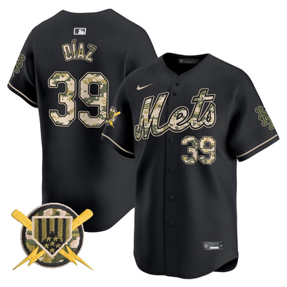 Mets Armed Forces Day Vapor Premier Limited Jersey - All Stitched