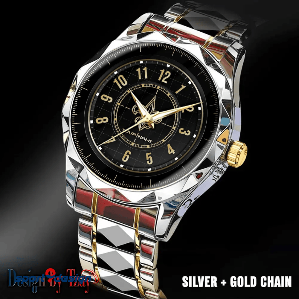 New Orleans Saints Luxury Diamond Men Watch Trending 2025