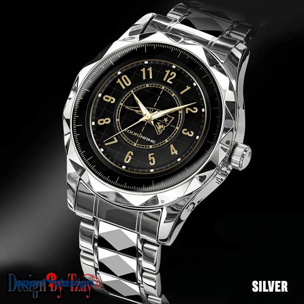 New England Patriots Luxury Diamond Men Watch Trending 2025