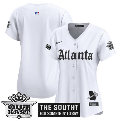 Women's Atlanta Braves 'Gothic South x Outkast Edition' Vapor Premier Limited Jersey - All Stitched