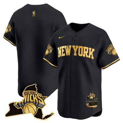 Men's New York Knicks Vapor Baseball Jersey - All Stitched