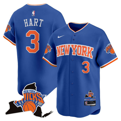 Men's New York Knicks Vapor Baseball Jersey - All Stitched