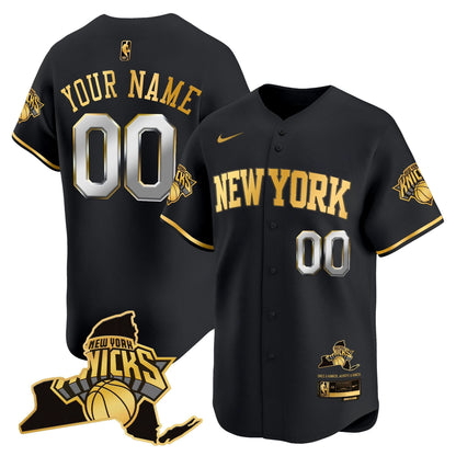 New York Knicks Vapor Baseball Custom Jersey - All Stitched