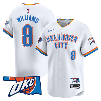Men's Oklahoma City Thunder Vapor Baseball Jersey - All Stitched