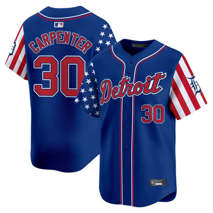 Men's Detroit Tigers 2025 Independence Day Vapor Premier Limited Jersey - All Stitched