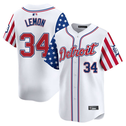 Men's Detroit Tigers 2025 Independence Day Vapor Premier Limited Jersey - All Stitched