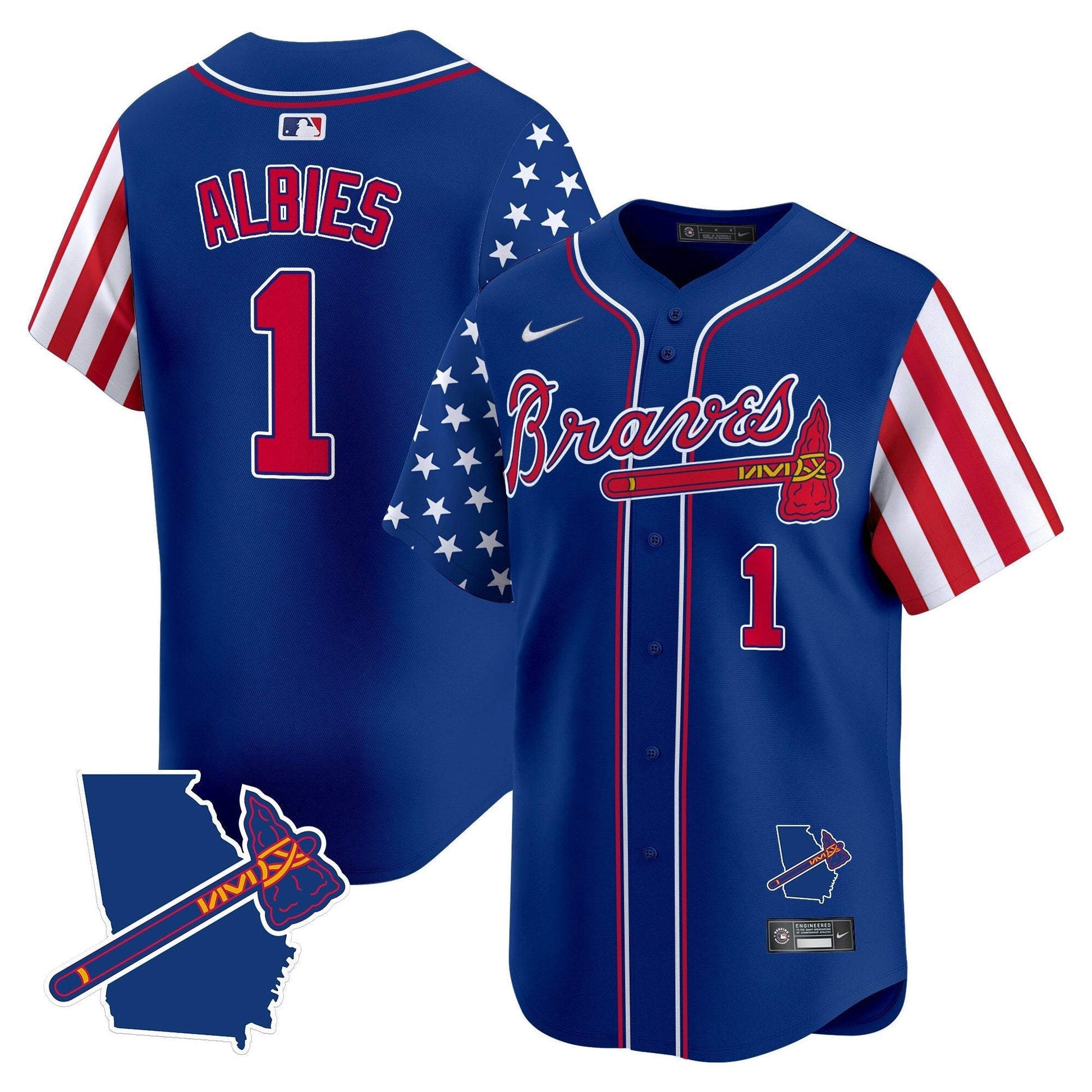 Men's Atlanta Braves 2025 Memorial Day Vapor Premier Limited Jersey - All Stitched