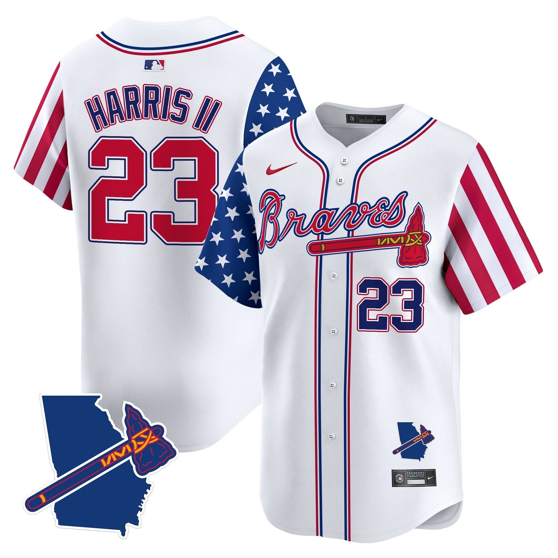 Men's Atlanta Braves 2025 Memorial Day Vapor Premier Limited Jersey - All Stitched