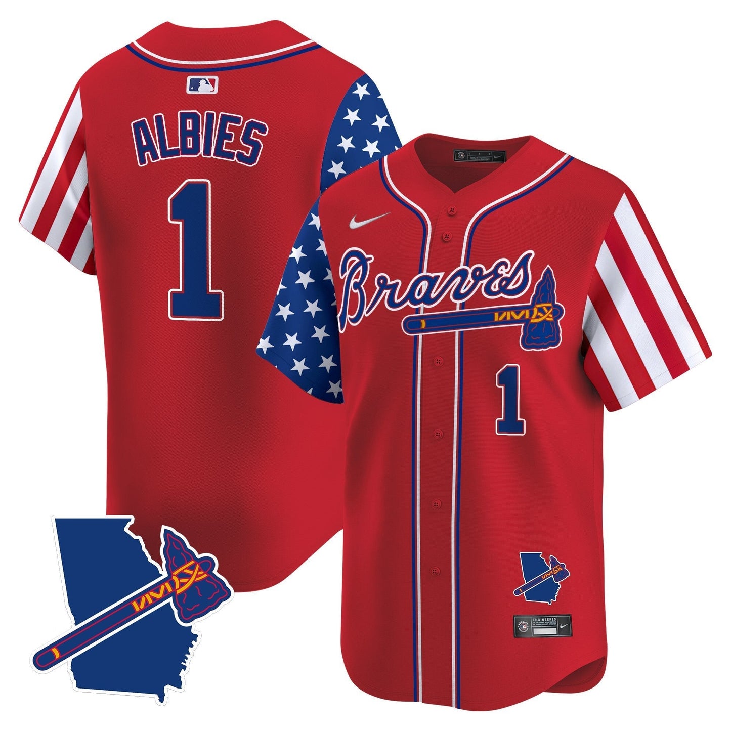 Men's Atlanta Braves 2025 Memorial Day Vapor Premier Limited Jersey - All Stitched