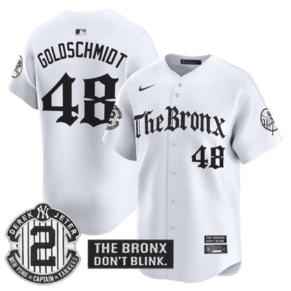 Men's Yankees 'The Bronx - Gothic Ink Drop Edition' Vapor Premier Limited Jersey - All Stitched