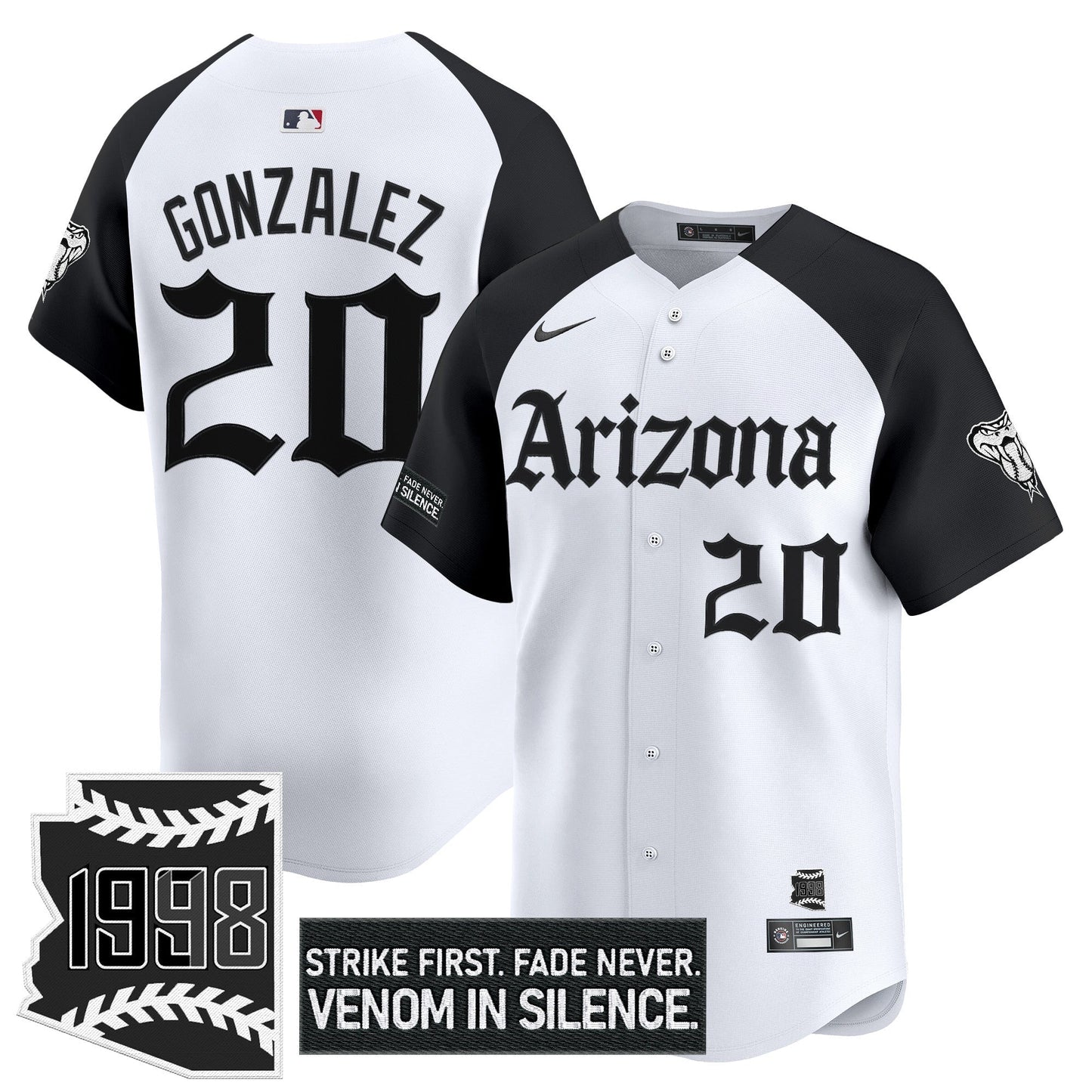 Men's Arizona Diamondbacks 'Gothic Desert Fang Edition' Vapor Premier Limited Jersey - All Stitched