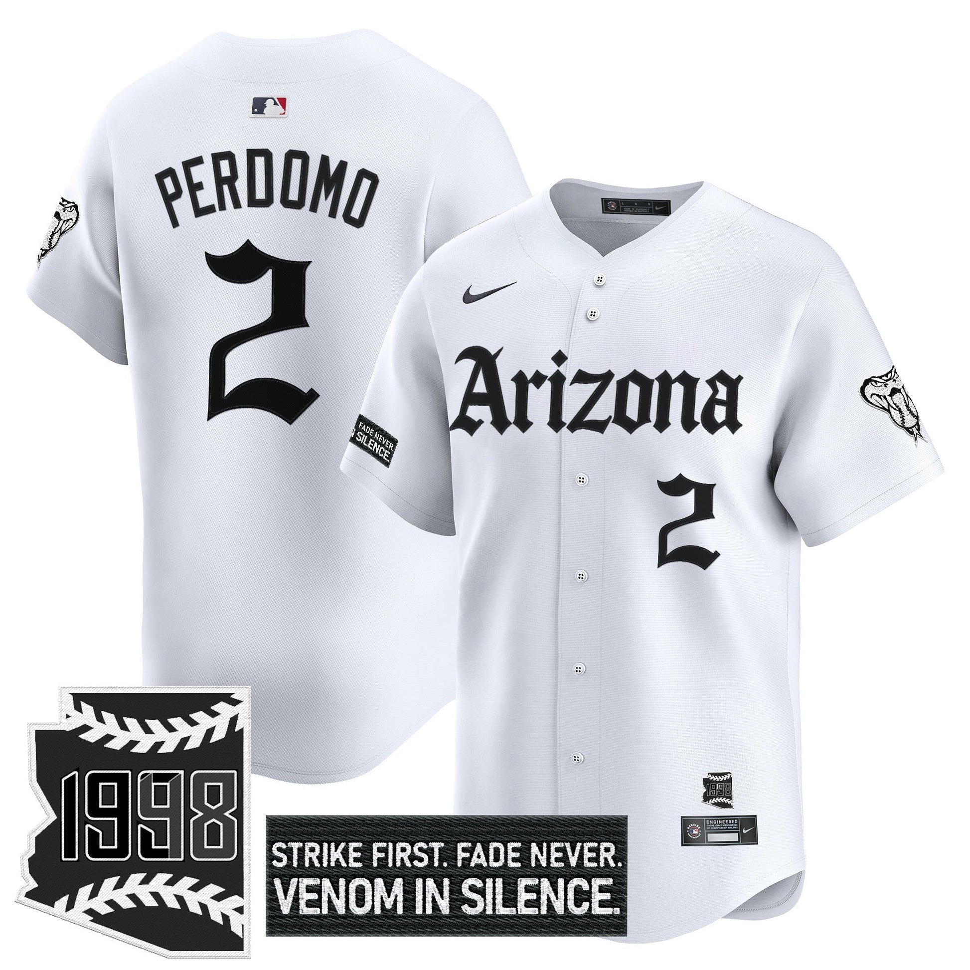 Men's Arizona Diamondbacks 'Gothic Desert Fang Edition' Vapor Premier Limited Jersey - All Stitched
