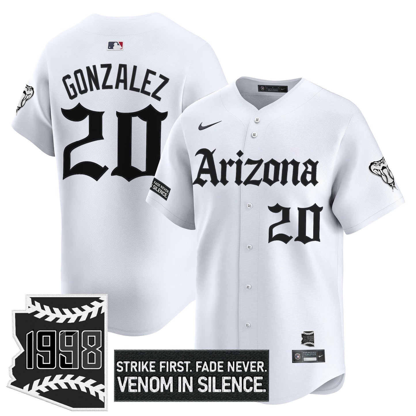 Men's Arizona Diamondbacks 'Gothic Desert Fang Edition' Vapor Premier Limited Jersey - All Stitched