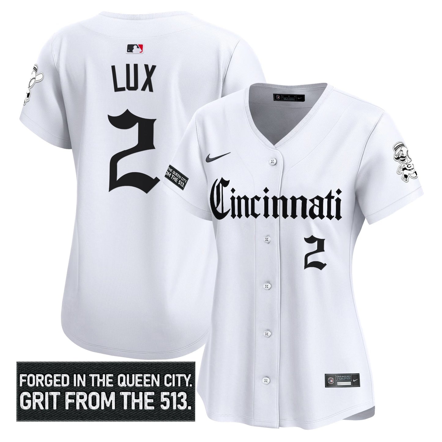 Women's Cincinnati Reds 'Gothic Queen City Edition' Vapor Premier Limited Jersey - All Stitched