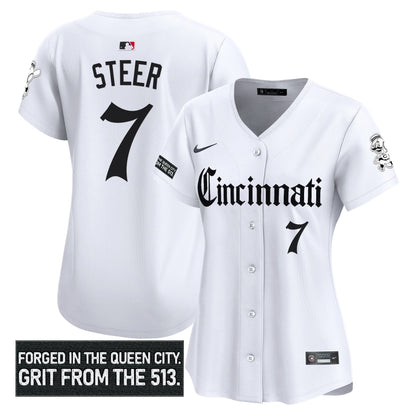 Women's Cincinnati Reds 'Gothic Queen City Edition' Vapor Premier Limited Jersey - All Stitched