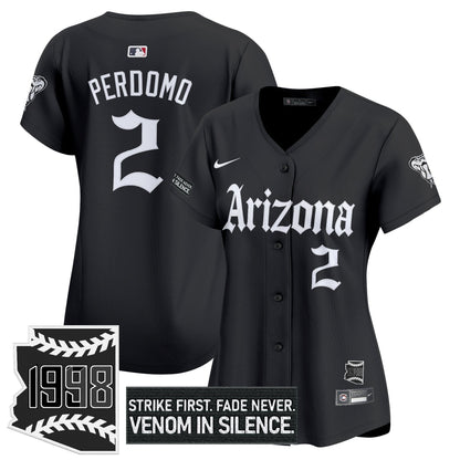 Women's Arizona Diamondbacks 'Gothic Desert Fang Edition' Vapor Premier Limited Jersey - All Stitched