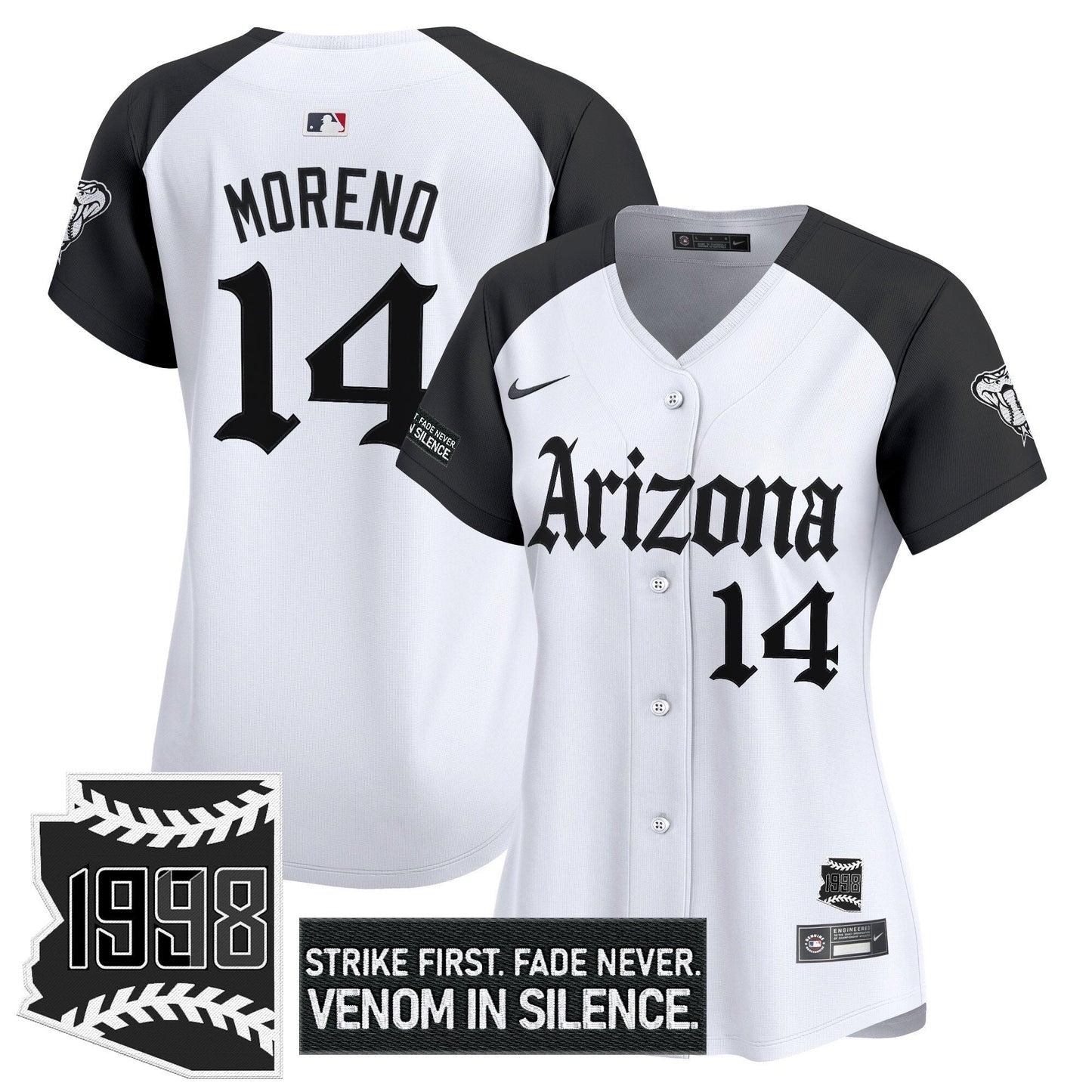 Women's Arizona Diamondbacks 'Gothic Desert Fang Edition' Vapor Premier Limited Jersey - All Stitched