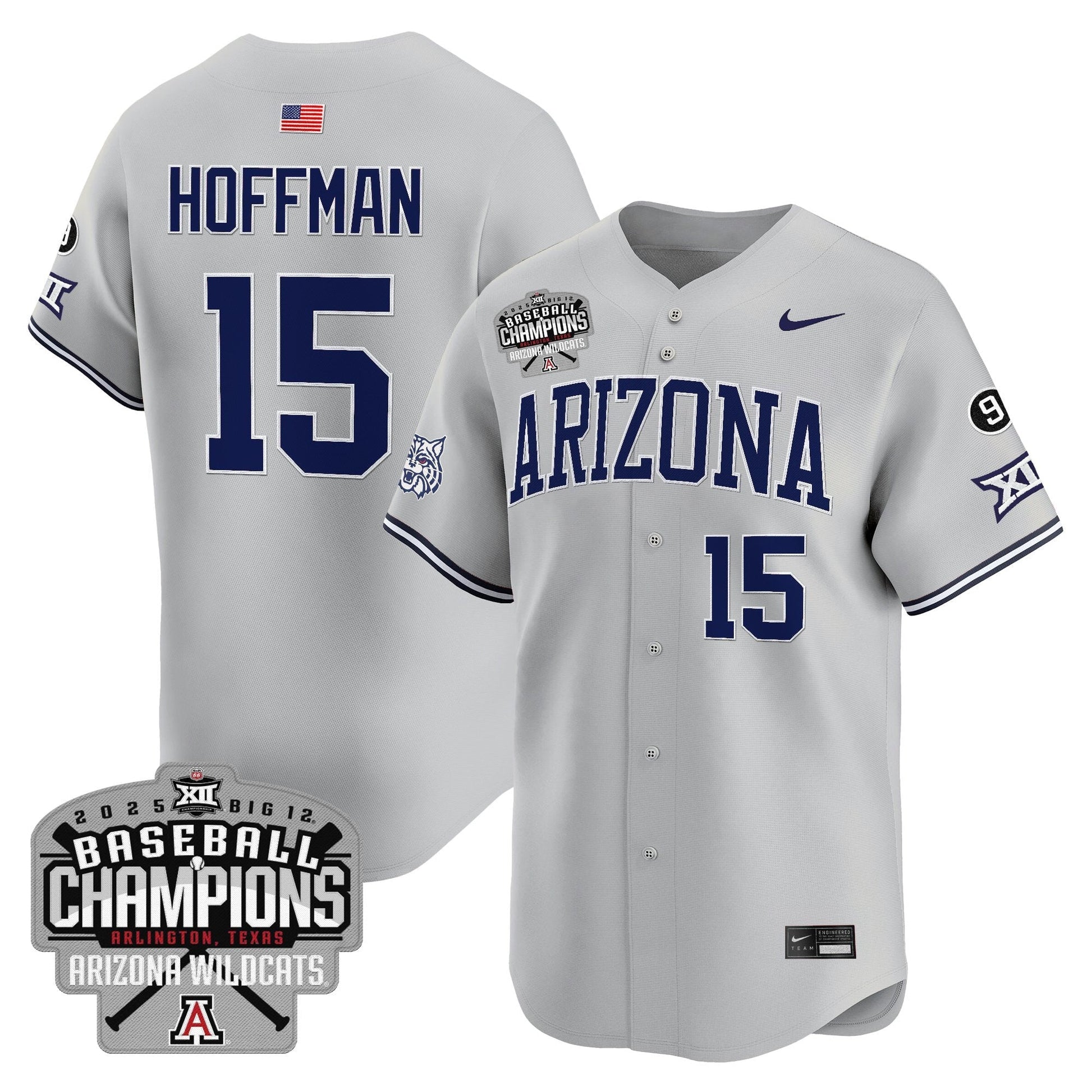 Men's Arizona Wildcats 2025 Big 12 Champions Vapor Premier Limited Jersey - All Stitched